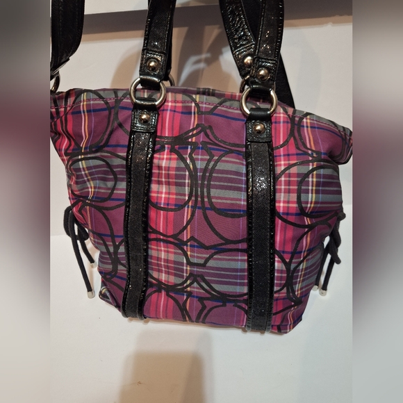 Coach Signature Poppy Tartan Plaid Spotlight 14371 - Picture 6 of 16